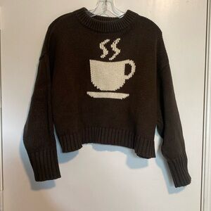 Lou & Grey | LOFT Cropped Coffee Sweater